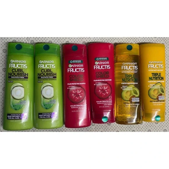 Garnier Fructis Shampoo & Conditioner Sets, 6 Items - Picture 1 of 5